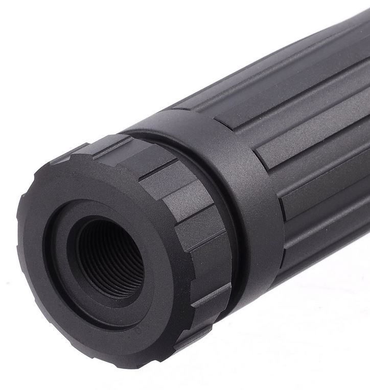 AA Aluminum Silencer AAP 169x35 mm, 14- mm CCW - Black OD-A-U01-017-1 asgbox.pl AA Aluminum Silencer AAP 169x35 mm, 14- mm CCW - Black - obrazek 3