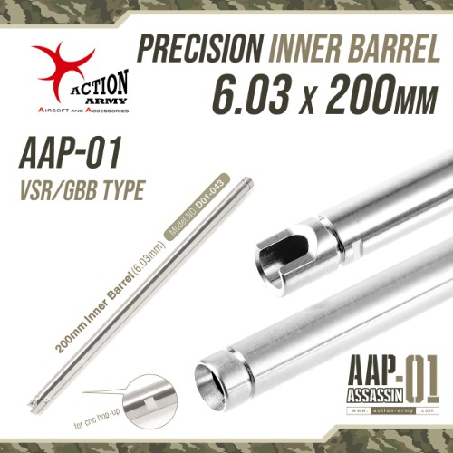 AA Precision Inner Barrel AAP-01 GBB, 6.03 mm - 200 mm OD-A-D01-043 asgbox.pl AA Precision Inner Barrel AAP-01 GBB, 6.03 mm - 200 mm