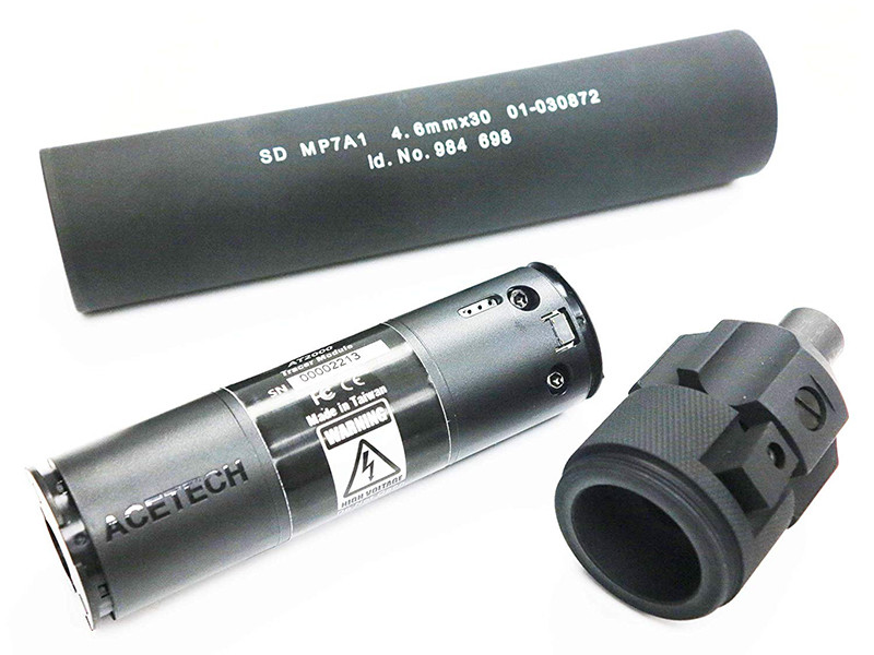 Angry Gun QD Silencer for WE SMG-8 (MP7) GBB with Tracer unit, 12- mm (CCW) - Black OD-A-AGY008-WE asgbox.pl Angry Gun QD Silencer for WE SMG-8 (MP7) GBB with Tracer unit, 12- mm (CCW) - Black - obrazek 3