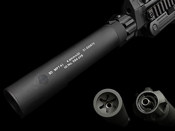 Angry Gun QD Power-Up Silencer for WE SMG-8 (MP7) GBB, 12- mm (CCW) - Black OD-A-AGY001-WE asgbox.pl Angry Gun QD Power-Up Silencer for WE SMG-8 (MP7) GBB, 12- mm (CCW) - Black - obrazek 2