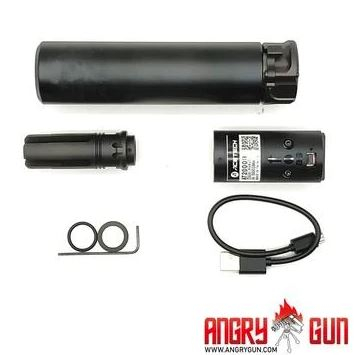 Alternative view of Angry Gun QD SOCOM556 Silencer (Full Markings) with Tracer unit, 14- mm (CCW) - Black