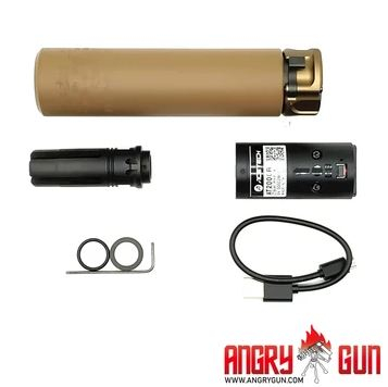 Alternative view of Angry Gun QD SOCOM556 Silencer (Full Markings) with Tracer unit, 14- mm (CCW) - Tan
