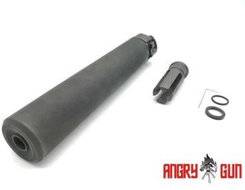 Angry Gun QD SOCOM762 Silencer (Full Markings), 14- mm (CCW) - Black