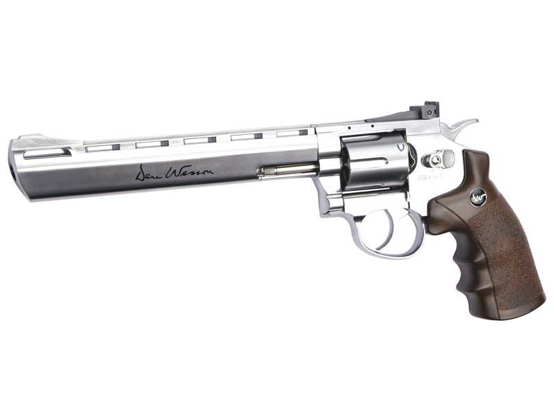 ASG Dan Wesson 8" CO2 Revolver, 4.5mm Steel Pellets - Silver OD-A-WG0012 asgbox.pl ASG Dan Wesson 8" CO2 Revolver, 4.5mm Steel Pellets - Silver