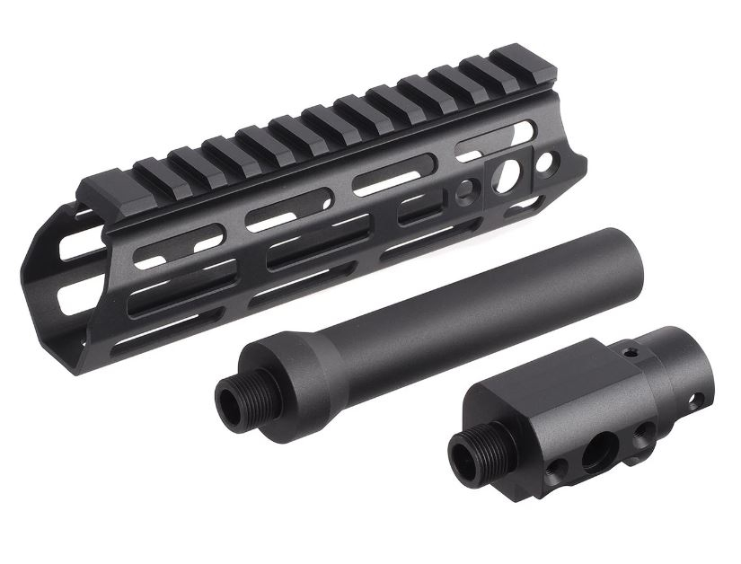 AA CNC M-LOK Handguard Set with Barrel for AAP-01 - Black OD-A-U01-024 asgbox.pl AA CNC M-LOK Handguard Set with Barrel for AAP-01 - Black