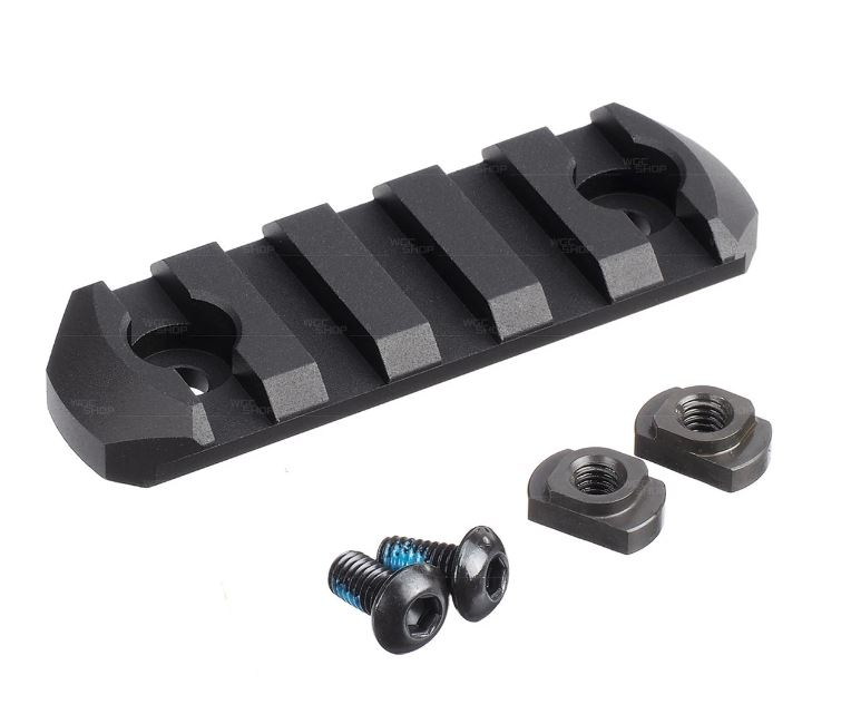 AA Metal RIS Rail for M-LOK, 5 Slots / 60 mm - Black OD-A-U01-025 asgbox.pl AA Metal RIS Rail for M-LOK, 5 Slots / 60 mm - Black