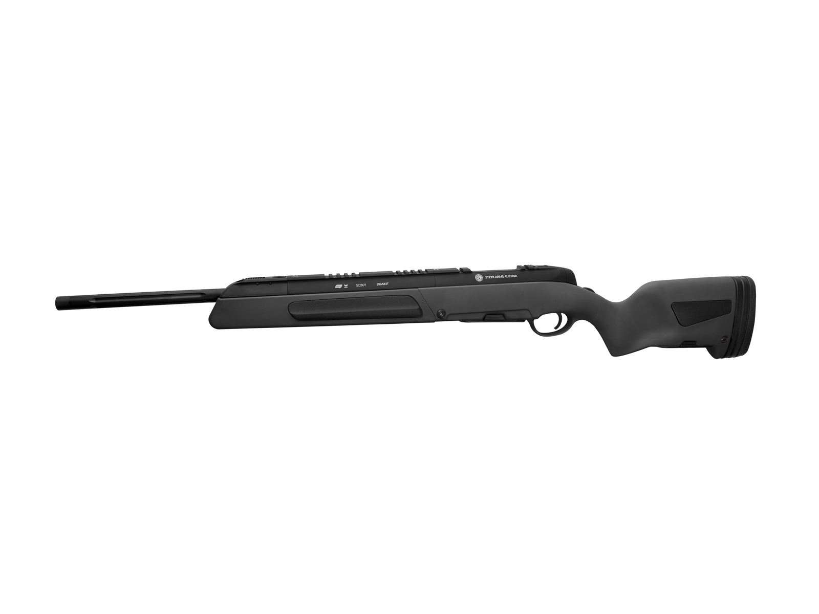 ASG Steyr Scout Sniper Rifle, Spring-Action - Black OD-A-ASG287-BK asgbox.pl ASG Steyr Scout Sniper Rifle, Spring-Action - Black