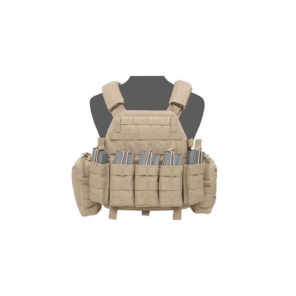WAS DCS Elite Ops Plate Carrier, AR15 Open Pouches - Coyote OD-A-W-EO-DCS-DA-5.56-M-C asgbox.pl WAS DCS Elite Ops Plate Carrier, AR15 Open Pouches - Coyote