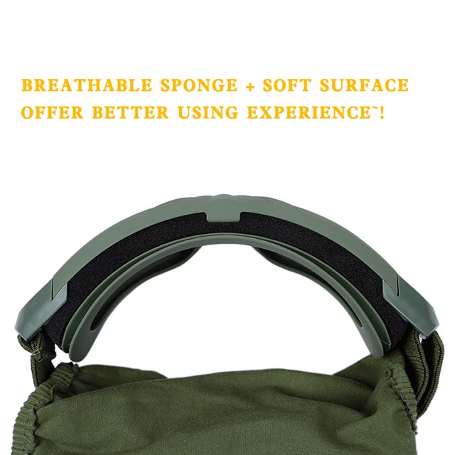 WST Desert Storm Goggles, 3 Lenses set - Green OD-A-WOSP35-OD asgbox.pl WST Desert Storm Goggles, 3 Lenses set - Green - obrazek 3