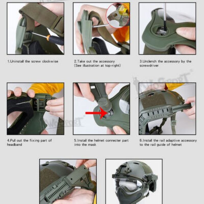 Pilot Mask (Steel mesh version) - BMC OD-A-WOSP43-BMC asgbox.pl