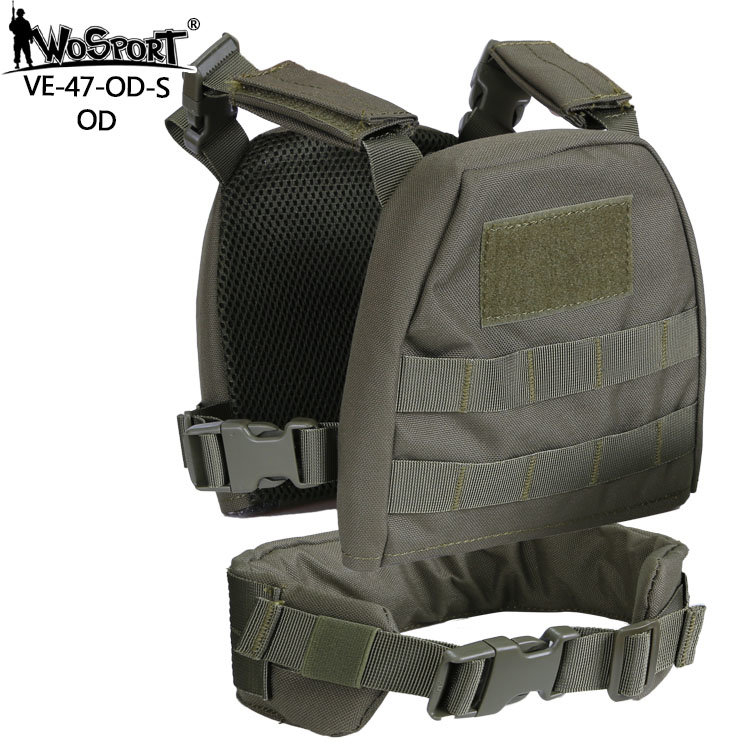 WST Children MOLLE Plate Carrier - Green OD-A-WOSP54-ODXS asgbox.pl WST Children MOLLE Plate Carrier - Green