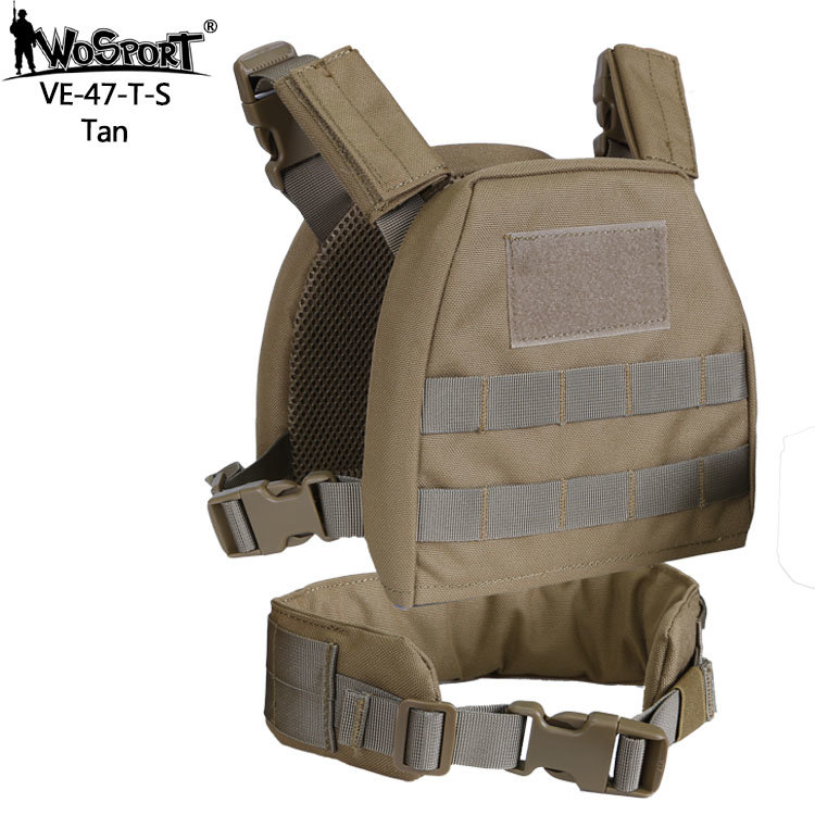 WST Children MOLLE Plate Carrier - Coyote OD-A-WOSP54-TANXS asgbox.pl WST Children MOLLE Plate Carrier - Coyote