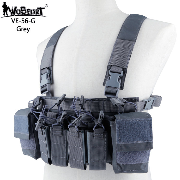 WST Tactical Chest Rig D3CRX - Grey OD-A-WOSP56-GR asgbox.pl WST Tactical Chest Rig D3CRX - Grey
