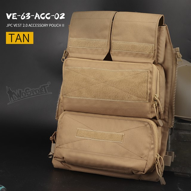 JPC vest 2.0 Accessory Bag II - TAN OD-A-WOSP58-TAN asgbox.pl JPC vest 2.0 Accessory Bag II - TAN