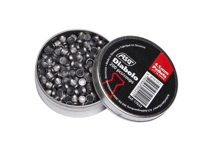 ASG Lead Airgun Pellet DIABOLO 4.5mm, 200 Pieces - Grey OD-A-ASG046 asgbox.pl ASG Lead Airgun Pellet DIABOLO 4.5mm, 200 Pieces - Grey