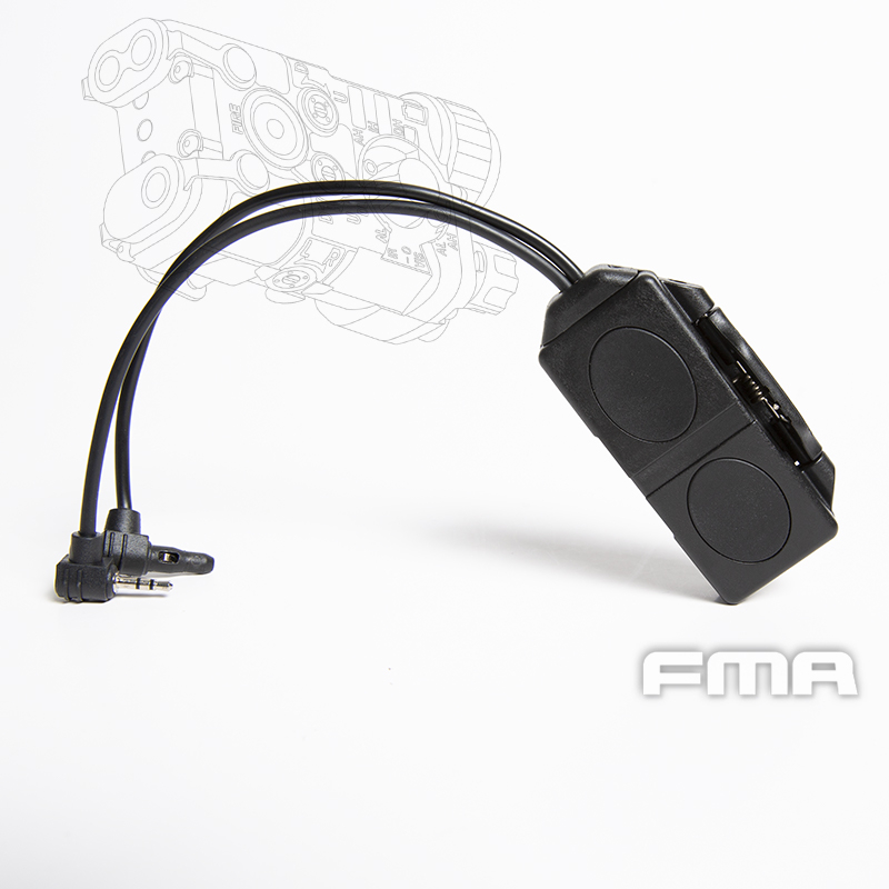 FMA Dual Switch PEQ, Laser Plug and 2.5 mm Connectors with Logo - Black OD-A-TB1406-BK-A asgbox.pl FMA Dual Switch PEQ, Laser Plug and 2.5 mm Connectors with Logo - Black - obrazek 2
