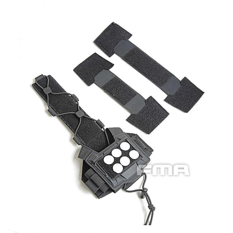 FMA Agility Bridge Helmet Cover for NVG Battery Box - Black OD-A-TB1368-BK asgbox.pl FMA Agility Bridge Helmet Cover for NVG Battery Box - Black