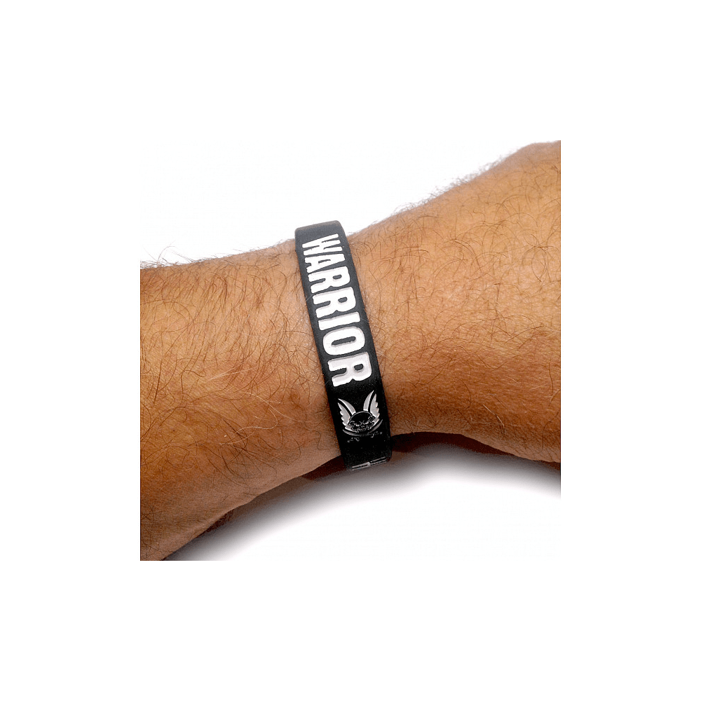 WAS Silicone Wrist Band WARRIOR - Black OD-A-W-EO-SWB-BLK asgbox.pl WAS Silicone Wrist Band WARRIOR - Black - obrazek 2
