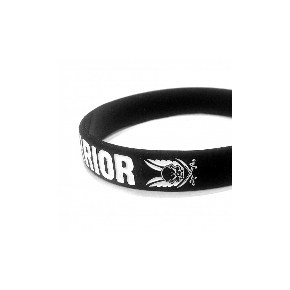 WAS Silicone Wrist Band WARRIOR - Black OD-A-W-EO-SWB-BLK asgbox.pl WAS Silicone Wrist Band WARRIOR - Black - obrazek 3