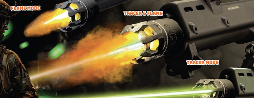 AceTech RAIDER Tracer Suppressor with Muzzle Flame (BLASTER M) - Black OD-A-PAS0106-B-001 asgbox.pl AceTech RAIDER Tracer Suppressor with Muzzle Flame (BLASTER M) - Black - obrazek 5