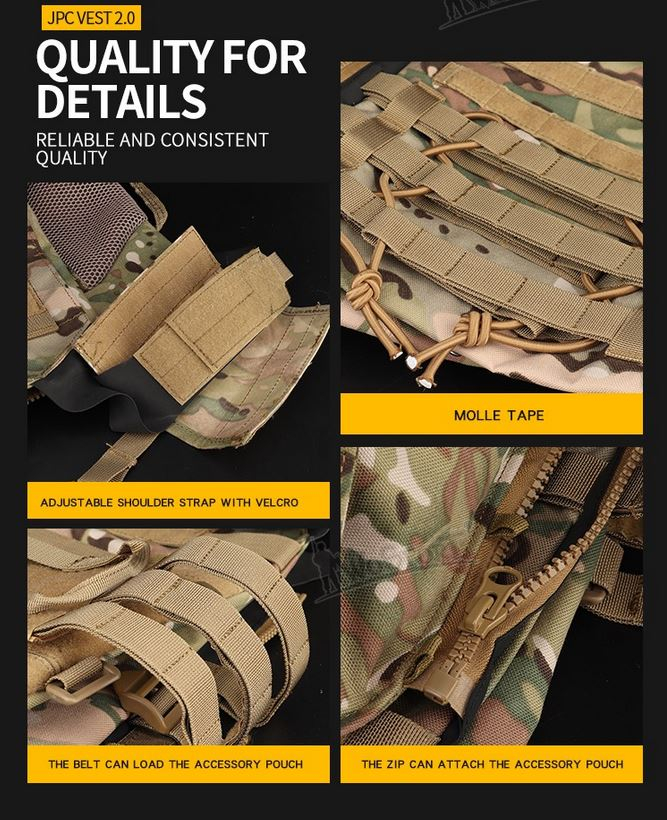 JPC Tactical Vest 2.0 - Grey OD-A-WOSP61-GR asgbox.pl JPC Tactical Vest 2.0 - Grey - obrazek 4