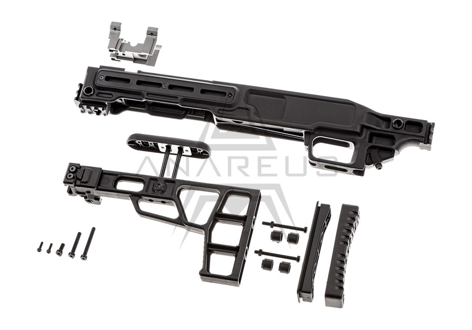 ML MLC-S2 Tactical Kit Chassis with Folding Stock for VSR - Black OD-A-MPLF163-BK asgbox.pl ML MLC-S2 Tactical Kit Chassis with Folding Stock for VSR - Black - obrazek 2