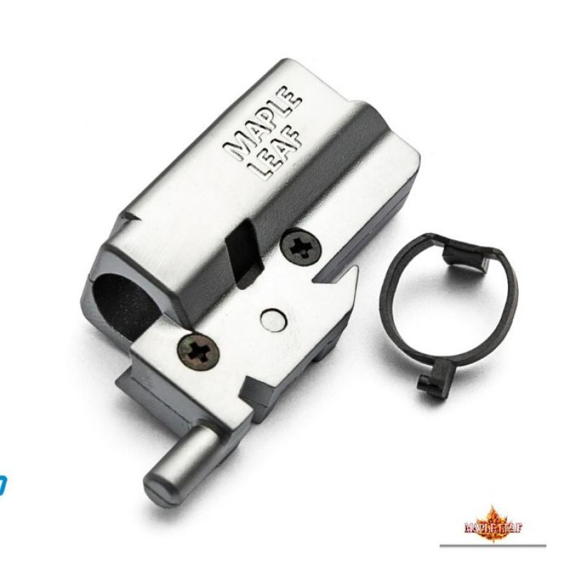 ML CNC Aluminum Hop-up Chamber for VFC Umarex / GHK Glock 17 GBB - Silver OD-A-MPLF165 asgbox.pl ML CNC Aluminum Hop-up Chamber for VFC Umarex / GHK Glock 17 GBB - Silver