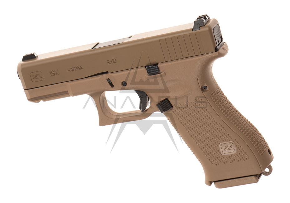 Umarex Glock 19X GBB Gas pistol - Tan OD-A-UMAR073 asgbox.pl Umarex Glock 19X GBB Gas pistol - Tan - obrazek 2