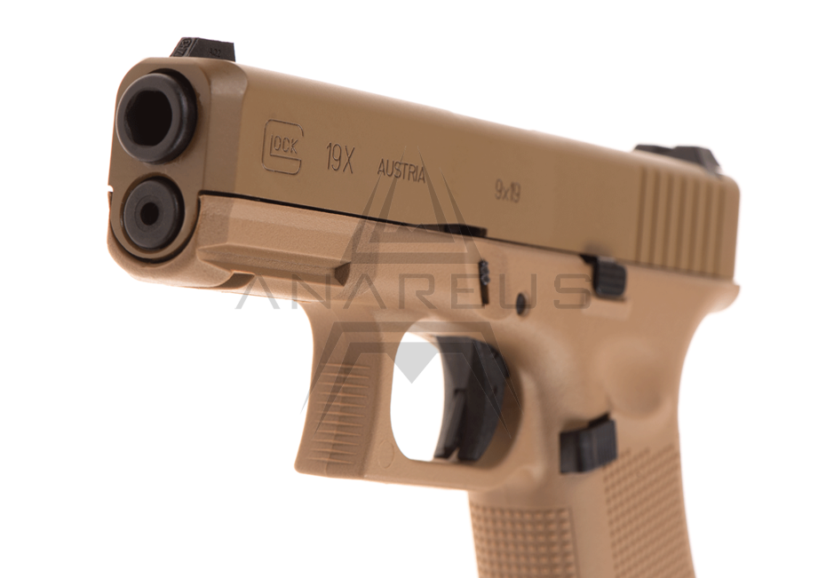 Umarex Glock 19X GBB Gas pistol - Tan OD-A-UMAR073 asgbox.pl Umarex Glock 19X GBB Gas pistol - Tan - obrazek 5