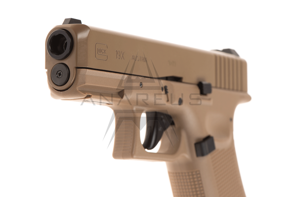 Umarex Glock 19X GBB CO2 Pistol - Tan OD-A-UMAR053 asgbox.pl Umarex Glock 19X GBB CO2 Pistol - Tan - obrazek 5