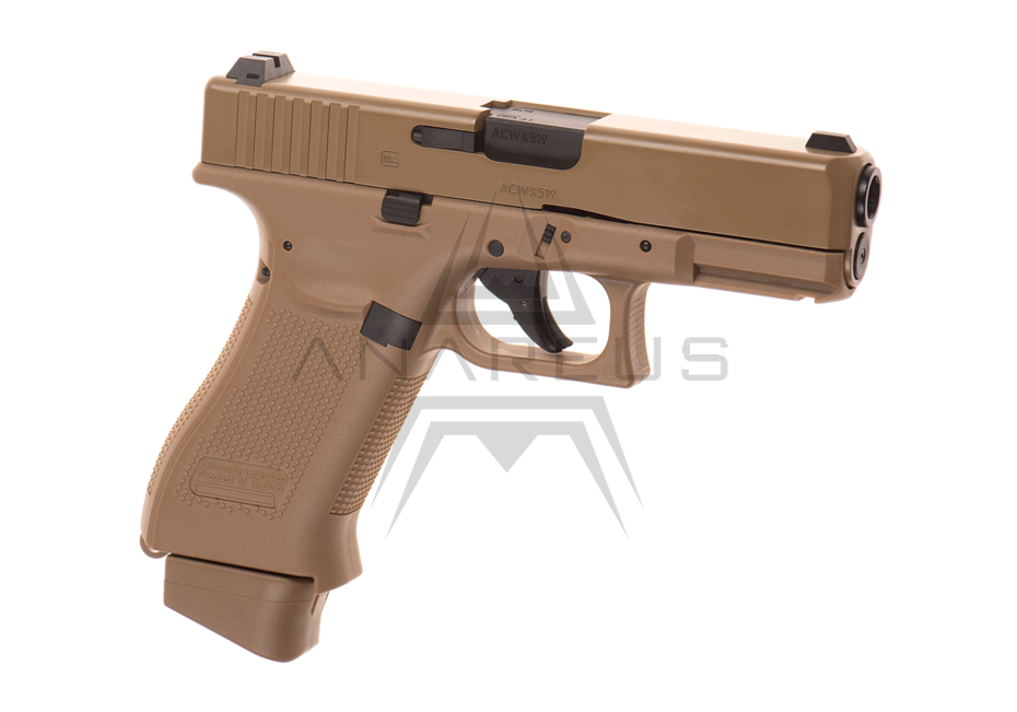 Umarex Glock 19X GBB CO2 Pistol - Tan OD-A-UMAR053 asgbox.pl Umarex Glock 19X GBB CO2 Pistol - Tan
