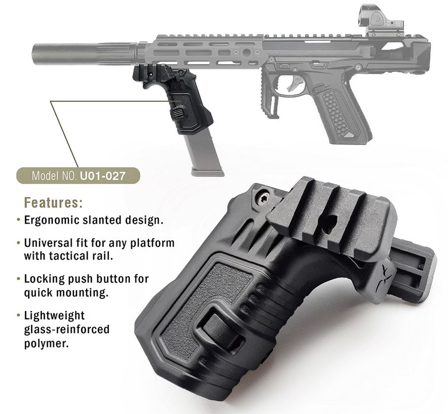 AA Tactical RIS Grip with Magazine Holder G-series / AAP-01 - Black OD-A-U01-027 asgbox.pl AA Tactical RIS Grip with Magazine Holder G-series / AAP-01 - Black - obrazek 2