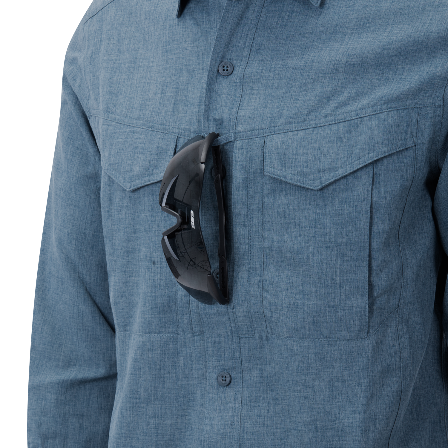 HELIKON DEFENDER Mk2 Gentleman Shirt(R) - Melange Blue OD-A-KO-DGM-PO-6520Y-B03 asgbox.pl HELIKON DEFENDER Mk2 Gentleman Shirt(R) - Melange Blue - obrazek 3