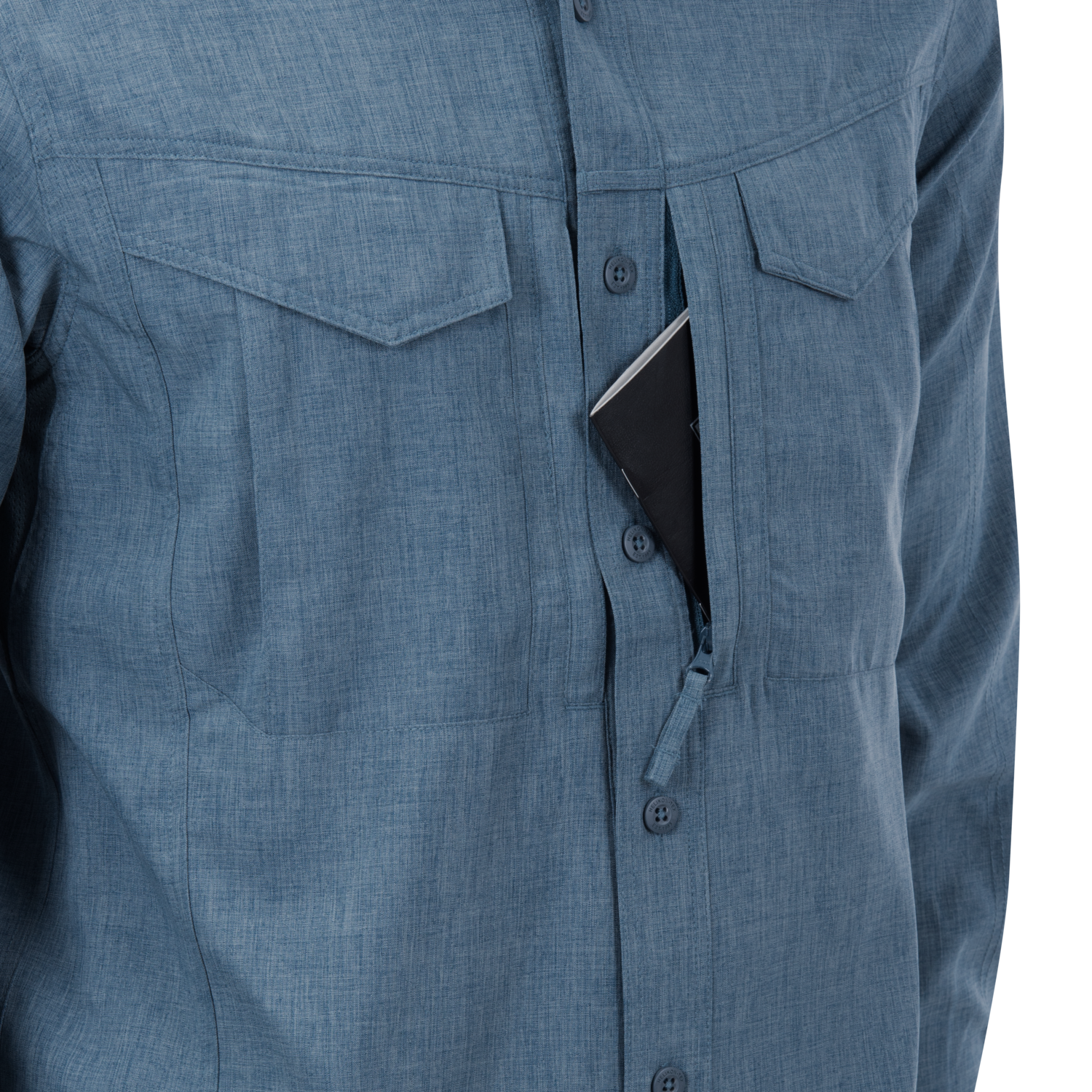 HELIKON DEFENDER Mk2 Gentleman Shirt(R) - Melange Blue OD-A-KO-DGM-PO-6520Y-B03 asgbox.pl HELIKON DEFENDER Mk2 Gentleman Shirt(R) - Melange Blue - obrazek 4