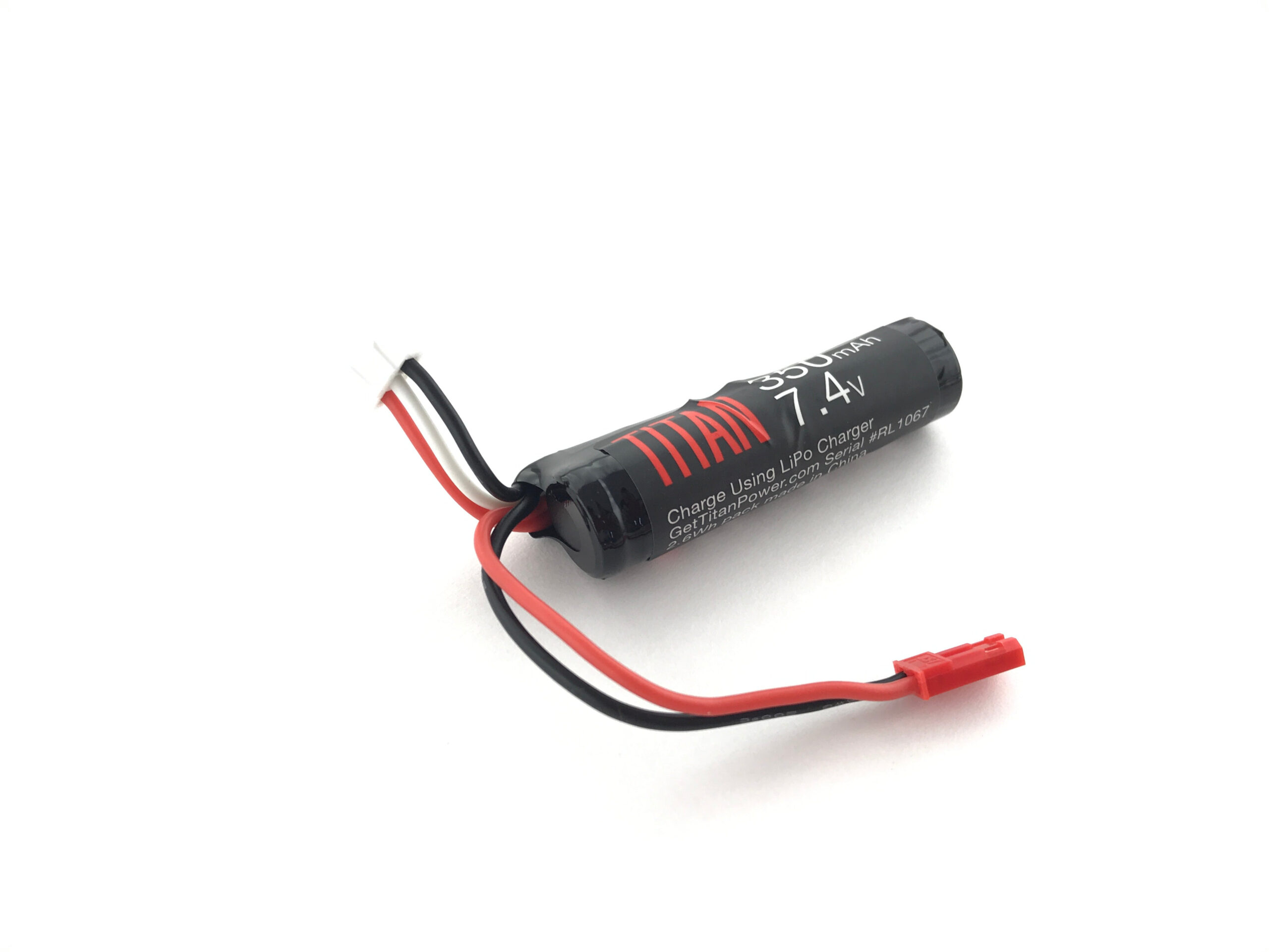 Li-Ion Battery TITAN 7,4V 350mAh, 16C, HPA System JST - Mini Stick OD-A-TIT006 asgbox.pl Li-Ion Battery TITAN 7,4V 350mAh, 16C, HPA System JST - Mini Stick - obrazek 2