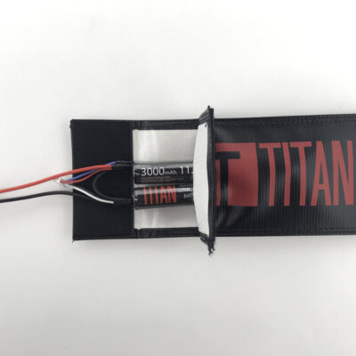 TITAN Safety Fireproof Bag for Batteries, 24.5x10.5 cm - Black OD-A-TIT001 asgbox.pl TITAN Safety Fireproof Bag for Batteries, 24.5x10.5 cm - Black OD-A-TIT001 asgbox.pl