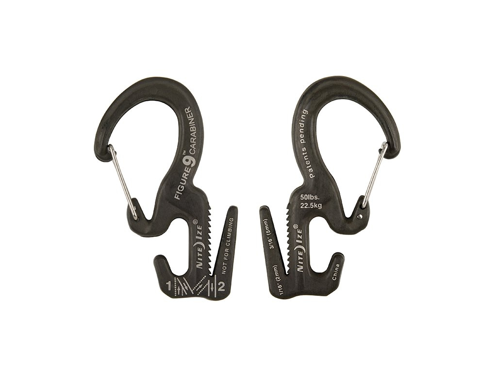 FIGURE 9(R) CARABINER ROPE TIGHTENER in metal color - large L OD-A-C9L-02-01 asgbox.pl FIGURE 9(R) CARABINER ROPE TIGHTENER in metal color - large L - obrazek 2
