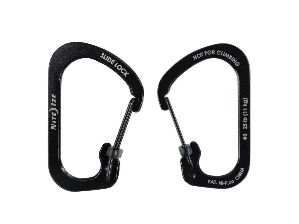 SLIDELOCK(R) CARABINER STAINLESS STEEL, black - size 4 OD-A-CSL4-01-R6 asgbox.pl SLIDELOCK(R) CARABINER STAINLESS STEEL, black - size 4 - obrazek 2