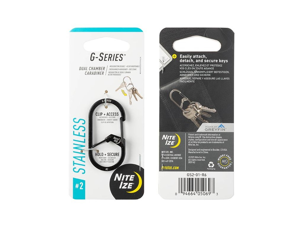 G-SERIES(TM) DUAL CHAMBER CARABINER, black - size 2 OD-A-GS2-01-R6 asgbox.pl G-SERIES(TM) DUAL CHAMBER CARABINER, black - size 2