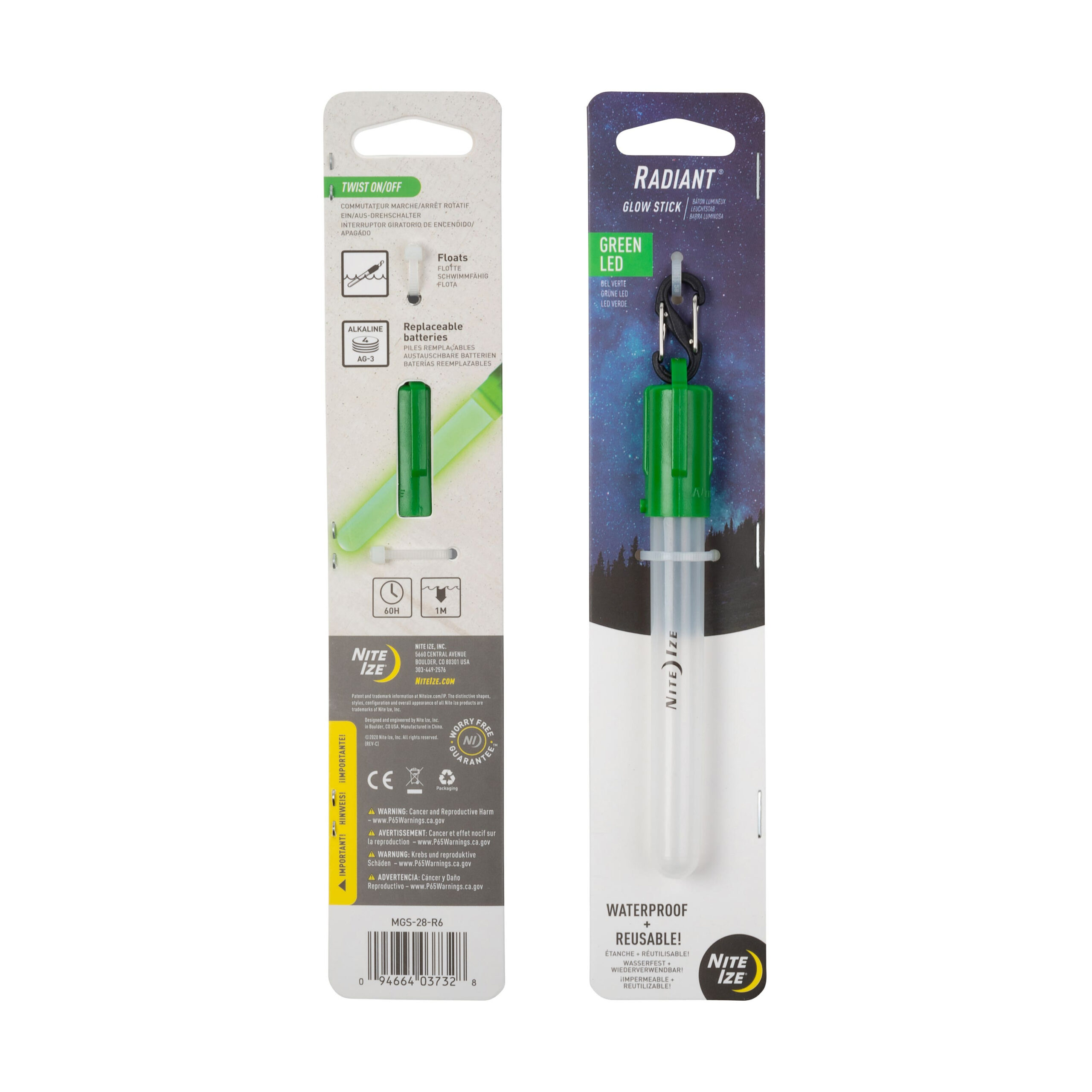 RADIANT(R) LED MINI GLOW STICK - Green OD-A-MGS-28-R6 asgbox.pl RADIANT(R) LED MINI GLOW STICK - Green