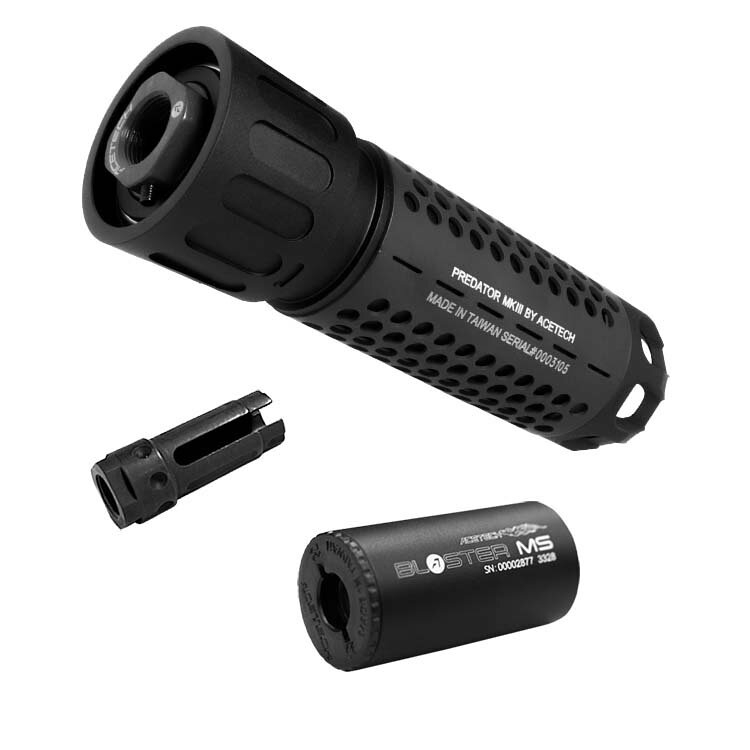 AceTech PREDATOR MKIII (BLASTER MS) QD Tracer Suppressor - Black OD-A-PAS0206-B-001 asgbox.pl AceTech PREDATOR MKIII (BLASTER MS) QD Tracer Suppressor - Black - obrazek 3