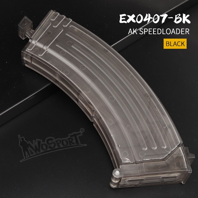 Speedloader type AK, 1000 BBs - Transparent (dark) OD-A-WOSP79-BK asgbox.pl Speedloader type AK, 1000 BBs - Transparent (dark)
