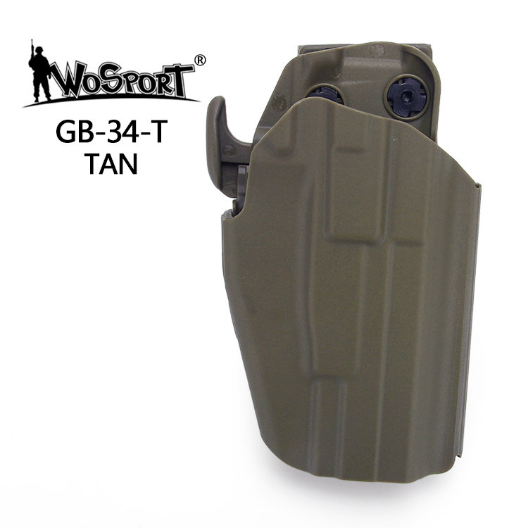 WST Universal Belt Holster GB34 for Compact Pistols, Right Hand - Tan OD-A-WOSP92-TAN asgbox.pl WST Universal Belt Holster GB34 for Compact Pistols, Right Hand - Tan