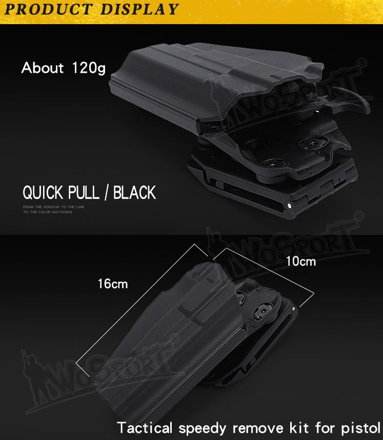 WST Universal Belt Holster GB35 for Full Size Pistols, Right Hand - MC OD-A-WOSP93-MC asgbox.pl WST Universal Belt Holster GB35 for Full Size Pistols, Right Hand - MC - obrazek 3