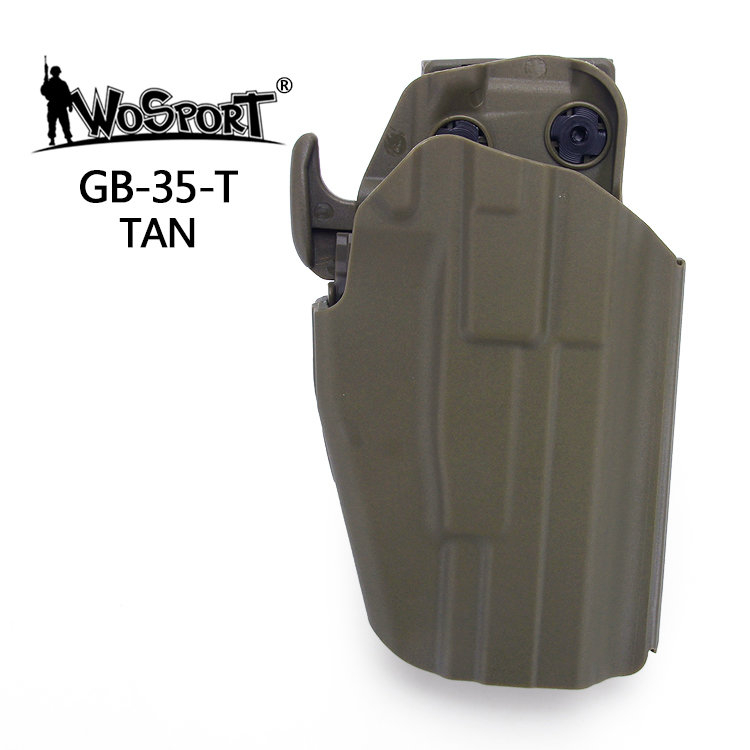 WST Universal Belt Holster GB35 for Full Size Pistols, Right Hand - Tan OD-A-WOSP93-TAN asgbox.pl WST Universal Belt Holster GB35 for Full Size Pistols, Right Hand - Tan