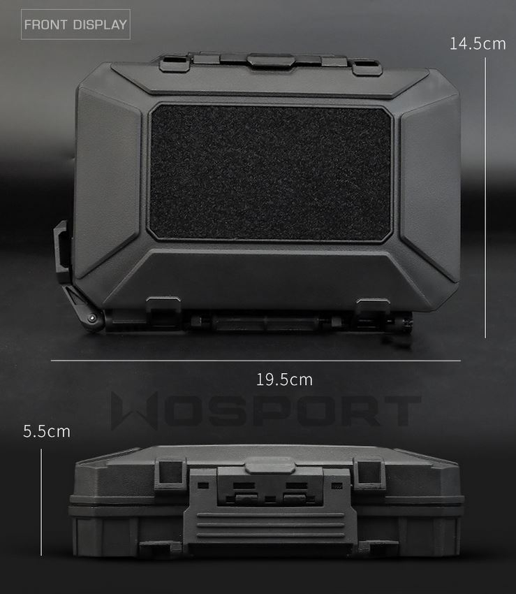 Waterproof Molle tactical gear case - Black OD-A-WOSP97-BK asgbox.pl Waterproof Molle tactical gear case - Black - obrazek 2