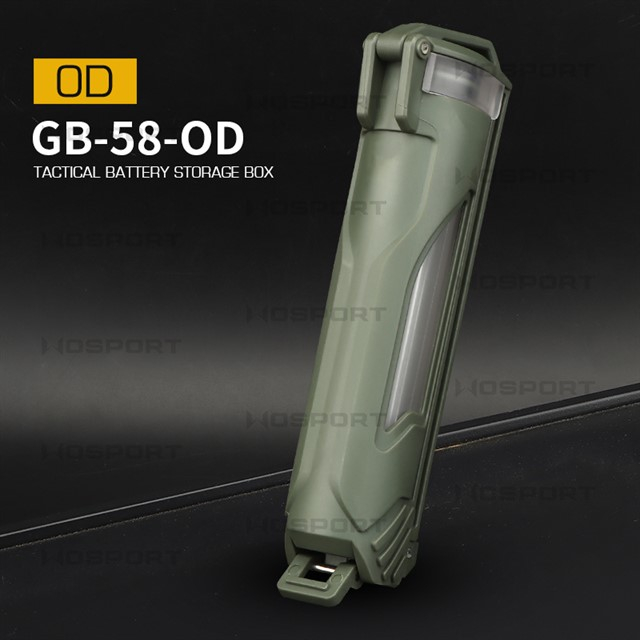 WST Tactical MOLLE Battery Storage Box - Green OD-A-WOSP100-OD asgbox.pl WST Tactical MOLLE Battery Storage Box - Green