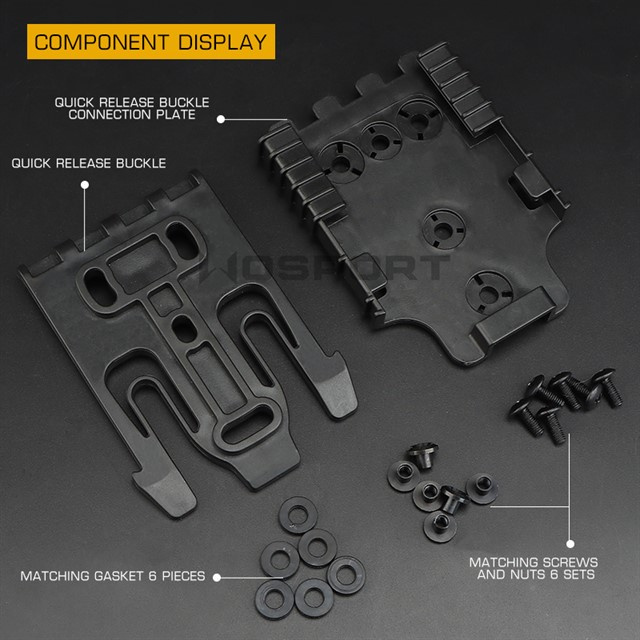 WST Quick Locking System Kit for QLS Holsters - Tan OD-A-WOSP102-TAN asgbox.pl WST Quick Locking System Kit for QLS Holsters - Tan - obrazek 3