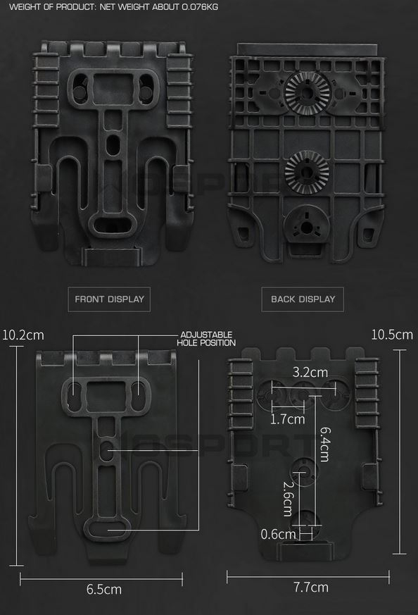 WST Quick Locking System Kit for QLS Holsters - Tan OD-A-WOSP102-TAN asgbox.pl WST Quick Locking System Kit for QLS Holsters - Tan - obrazek 5