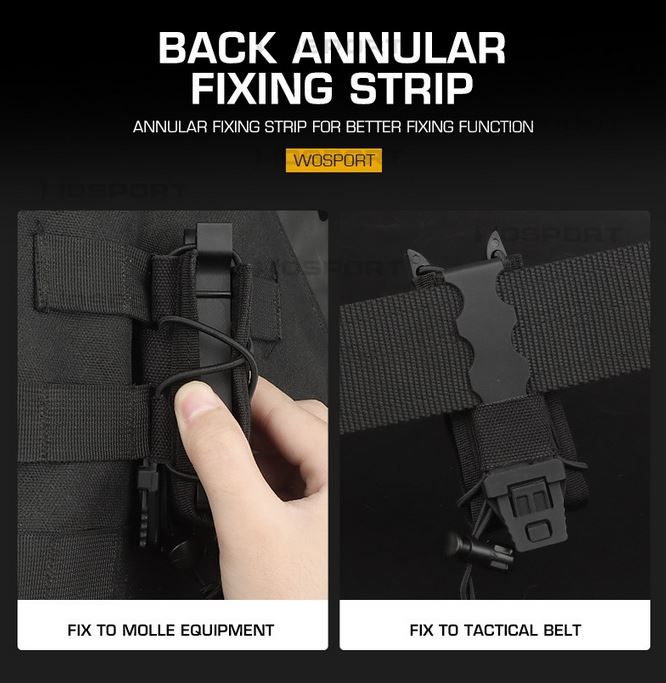 WST Tiger Type 9mm Magazine Molle Pouch - Coyote OD-A-WOSP107-COY asgbox.pl WST Tiger Type 9mm Magazine Molle Pouch - Coyote - obrazek 4